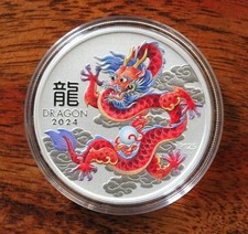 Silber Lunar III 2024 Drache 1