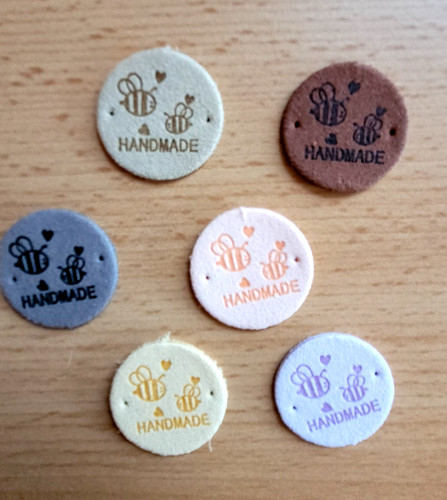 Leder label handmade - label, *handmade*