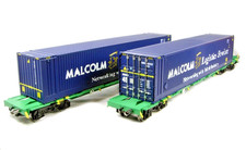 ARISTOCRAFT SPUR G 1 - A50803 - INTERMODALE DOPPELWAGEN MALCOLM CONTAINER
