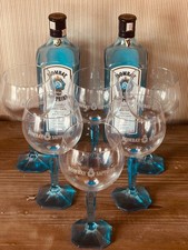 6x Bombay Sapphire Glas Gin