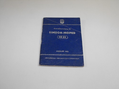 Betriebsanleitung simson moped - betriebsanleitung,