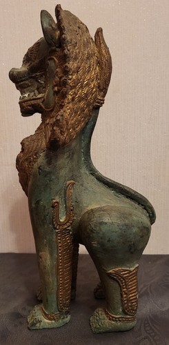 Antiker tempellöwe bronze - antiker,
