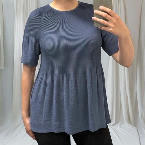 Women cos shirt navy - navy, polyester
