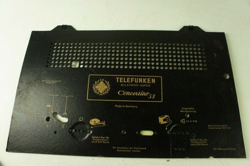 Rückwand für röhrenradio - rückwand,