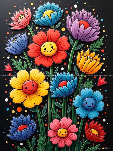 Foto blumen grafiken pop - foto,