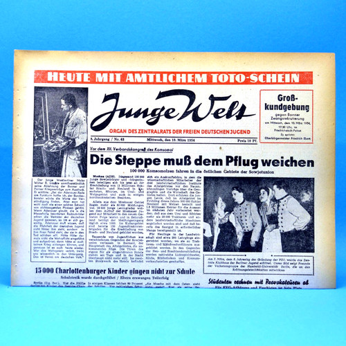 Junge welt 1954 - junge, 10.03.1954