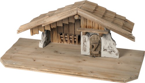 Krippenstall aus holz - aus,