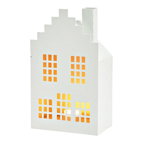 Lichthaus metall haus weiß - lichthaus,