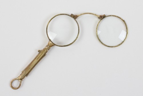 Lorgnon stielbrille goldfarben - lorgnon/stielbrille,