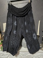 Made In Italy Pumphose Haremshose Schlupfhosebis Zum Knie  Gummizug Bund 42-56