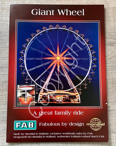 Werbeprospekt giant wheel - werbeprospekt,