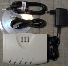 Teledat USB 2 a/b & TK-Anlage mit zwei Nebenstellen CLIP viel Zubehör 100% OK