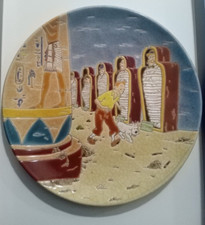 tintin großer teller unikat