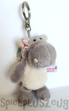 Nici 41650 Sommer Nielpferd 11cm Grau Schlüsselanhänger Plüschtier Bean Bags
