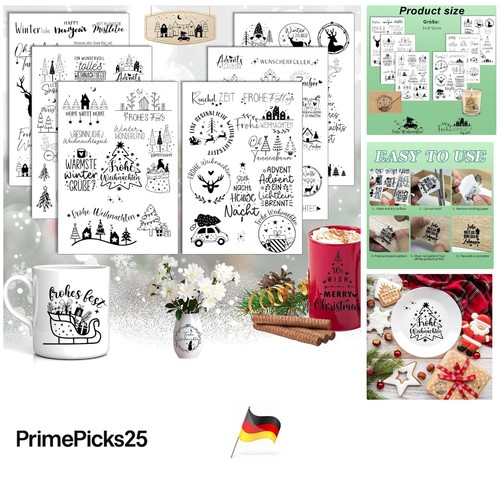 6er set weihnachts rub - rub, on