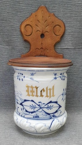Zwiebelmuster mehltopf 1900 - zwiebelmuster,