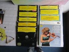 Karajan, H. v. Konvolut Vinyl Beethoven Mendelssohn Brahms Mozart Bruch Liszt