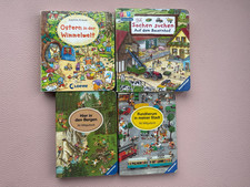 4 Wimmelbücher - Hier in den