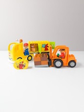 LEGO® DUPLO® Spedition LKW Gabelstapler Figuren Palette nerdycustom MOC 
