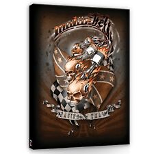 Leinwand Bild Wandbilder Canvas Bilder XXL Alchemy Schädel Gotik Totenkopf 277