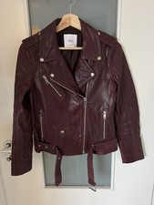 Gerade geschnittene Lederjacke