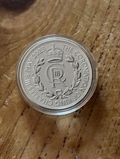 2023 KÖNIG CHARLES III KRÖNUNG CYPHER 1OZ SILBERMÜNZE IN KAPSEL
