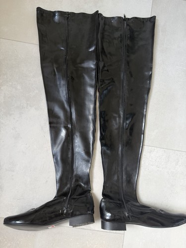 Gummi overknee stiefel - overknee, 40