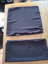 Sofa Kissenbezüge 2er Set 48x48 schwarz