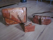 2 Krokodil leder taschen
