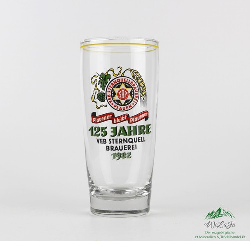 Sammlerobjekt ddr bierglas 125 - ddr,