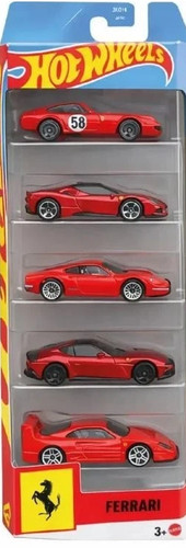 Hot wheels ferrari pack 5er - ferrari,