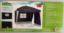 Seitenteile für Alu–Faltpavilion mit Fenster 294 x 185 cm, neu!