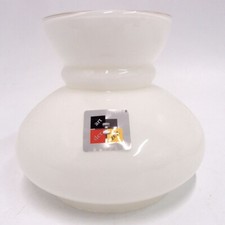 Petroleumlampenschirm 145 168 117 mm Glas weiß Vestaschirm Ersatzglas Öllampe