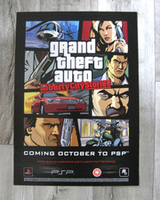 GTA Grand Theft Auto Liberty City Stories Promotion Poster A2 ca. 42 x 59,4 cm