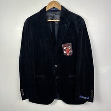 Polo Ralph Lauren Chore Sakko Blazer, Cord, Wappen, Navy, Herren 40R, Medium