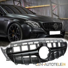 KÜHLERGRILL GRILL PASSEND FÜR MERCEDES E KLASSE W213 S213 GLÄZEND SCHWARZ