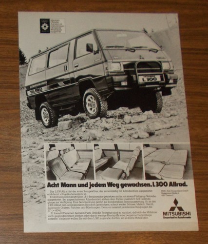 Seltene werbung mitsubishi - werbung, l