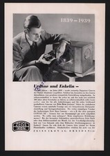 DRESDEN, Werbung 1939, Zeiss Ikon AG Kamera CONTAX III