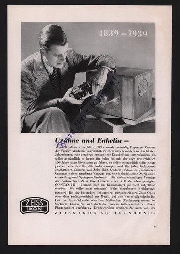 Dresden werbung 1939 zeiss - werbung,