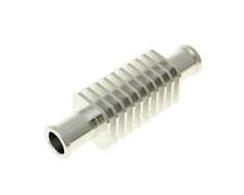 Durchlaufkühler eckig silber