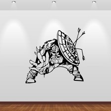 Wandtattoo Wikinger mit Schild