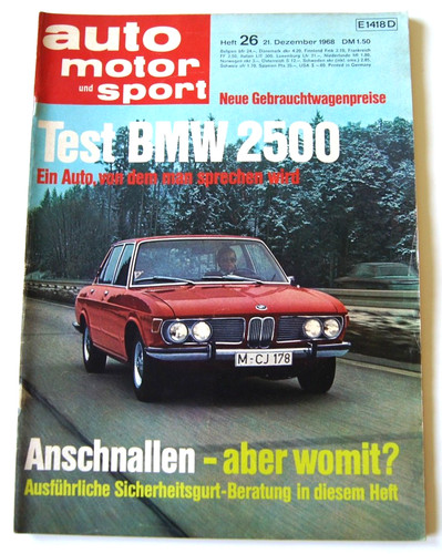 Auto motor sport 1968 bmw - motor, 26/1968