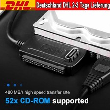 USB 2.0 to SATA PATA IDE Adapter Konverterkabel für 2,5/3,5 Zoll HDD SSD Adapter