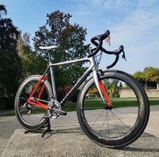 Cannondale SUPER-SIX EVO HiMod CHROM-FLUO-RED Sonderlackierung ZIPP 404/UNIKAT