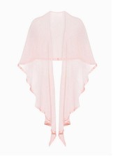 Poncho-Schal Perlrosa