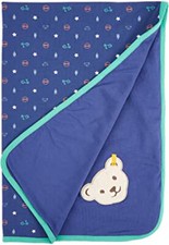 Steiff Jungs Decke Jerseydecke Babydecke Kuscheldecke Bär  90 x 60 cm
