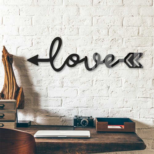 Acrylbuchstaben love arrow - ,