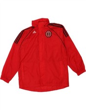 Adidas Jungen AC Milan Regenjacke mit Kapuze 13-14 Jahre rot Polyamid BV66