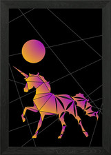 Fliegendes Pferd gerahmtes