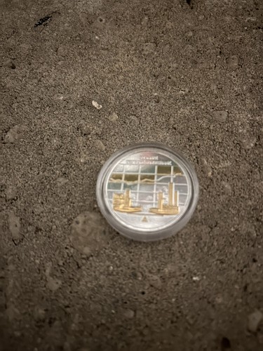 Euro münze mit - euro,